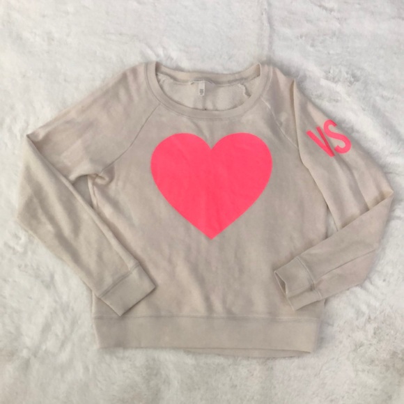 Victoria's Secret Tops - Victoria Secret Pull-over Cream sweat shirt Women Size S